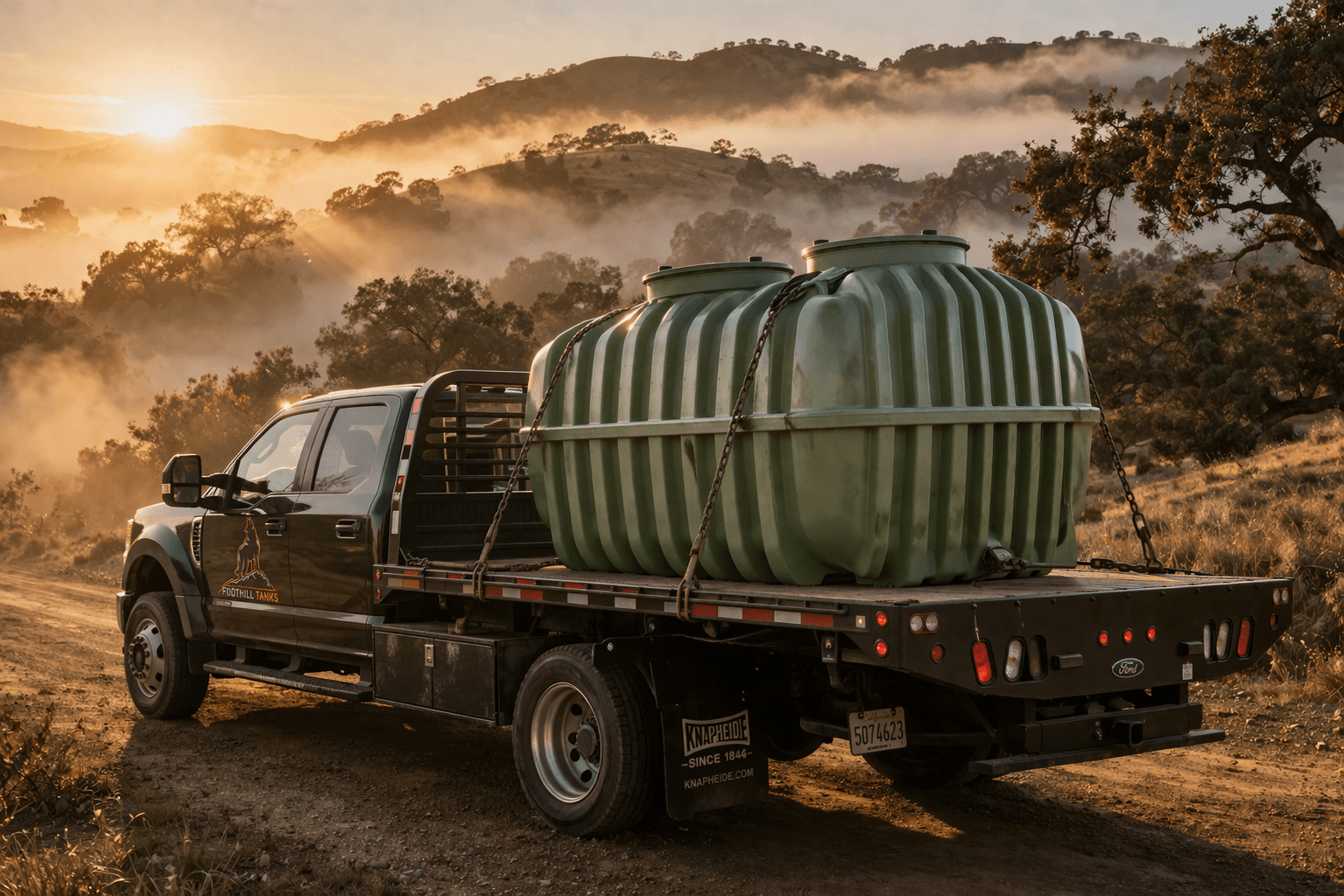 Tank delivery in foggy conditions